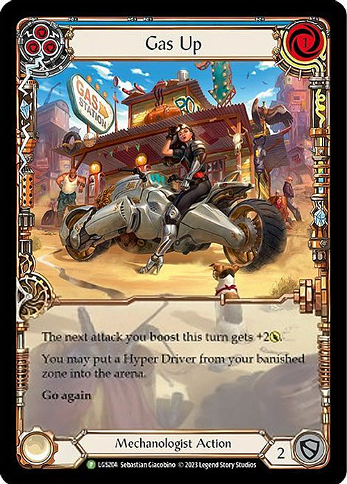 Gas Up (Blue) [LGS204] (Promo)  Rainbow Foil-1