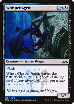 Whisper Agent (GRN-220) - Guilds of Ravnica Foil-1
