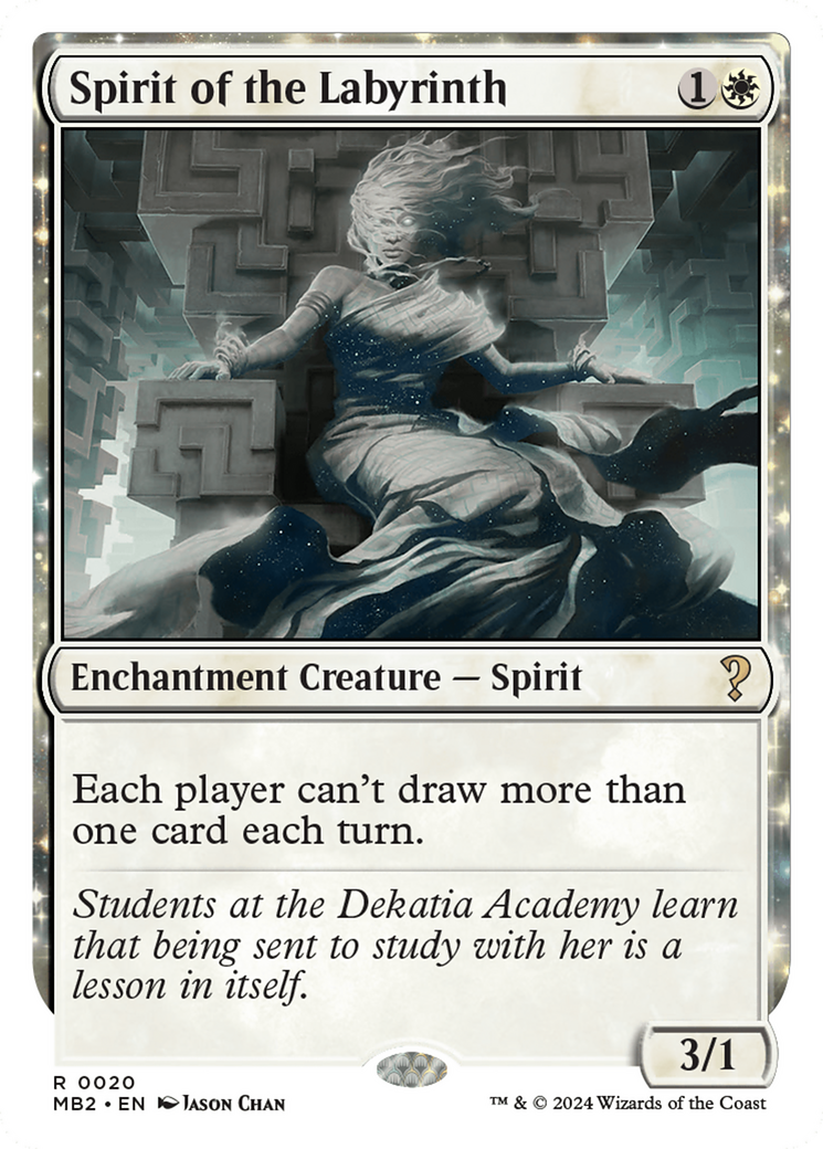 Spirit of the Labyrinth (White Border) [Mystery Booster 2]-1