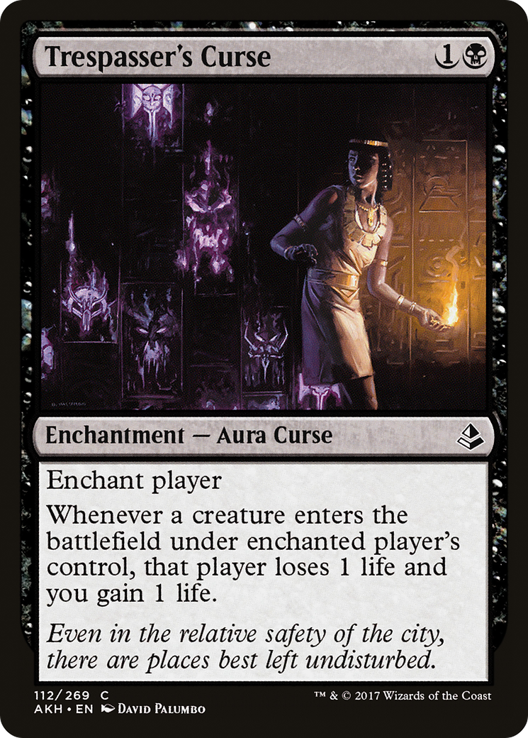 Trespasser's Curse (AKH-112) - Amonkhet Foil-1
