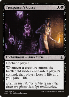 Trespasser's Curse (AKH-112) - Amonkhet Foil-1