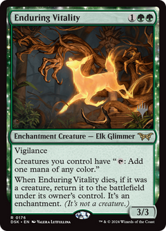 Enduring Vitality (Promo Pack) [Duskmourn: House of Horror Promos]-1