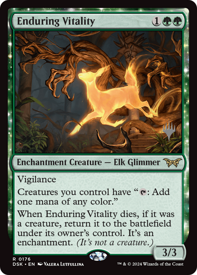 Enduring Vitality (Promo Pack) [Duskmourn: House of Horror Promos]-1
