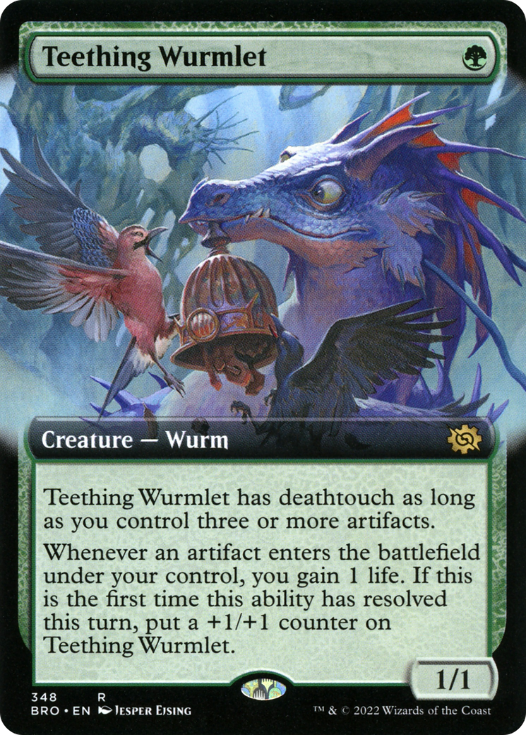 Teething Wurmlet (Extended Art) [The Brothers' War]-1