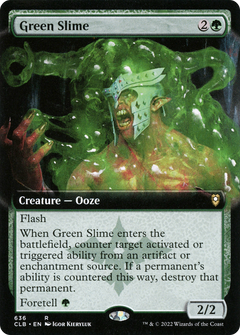 Green Slime (Extended Art) [Commander Legends: Battle for Baldur's Gate]-1