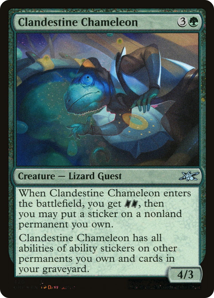 Clandestine Chameleon (Galaxy Foil) [Unfinity]-1