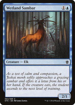 Wetland Sambar (KTK-062) - Khans of Tarkir Foil-1