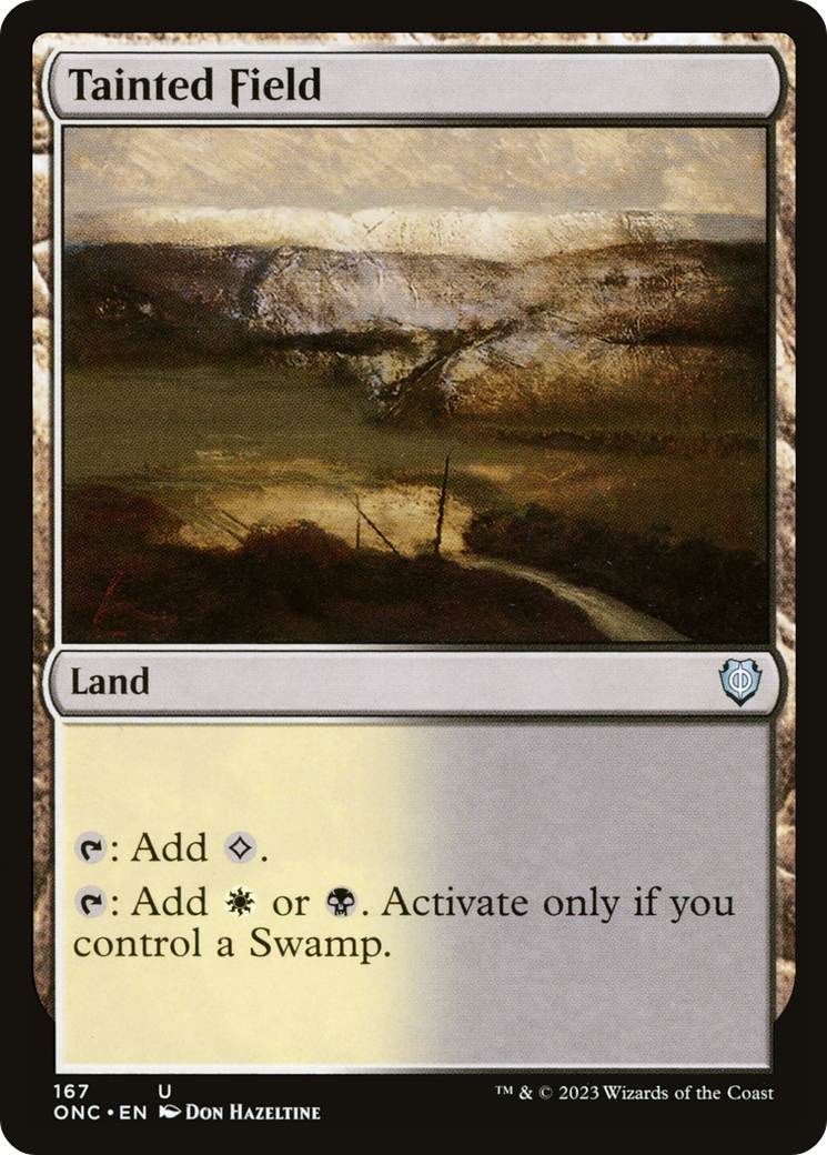 Tainted Field [Phyrexia: All Will Be One Commander]-1