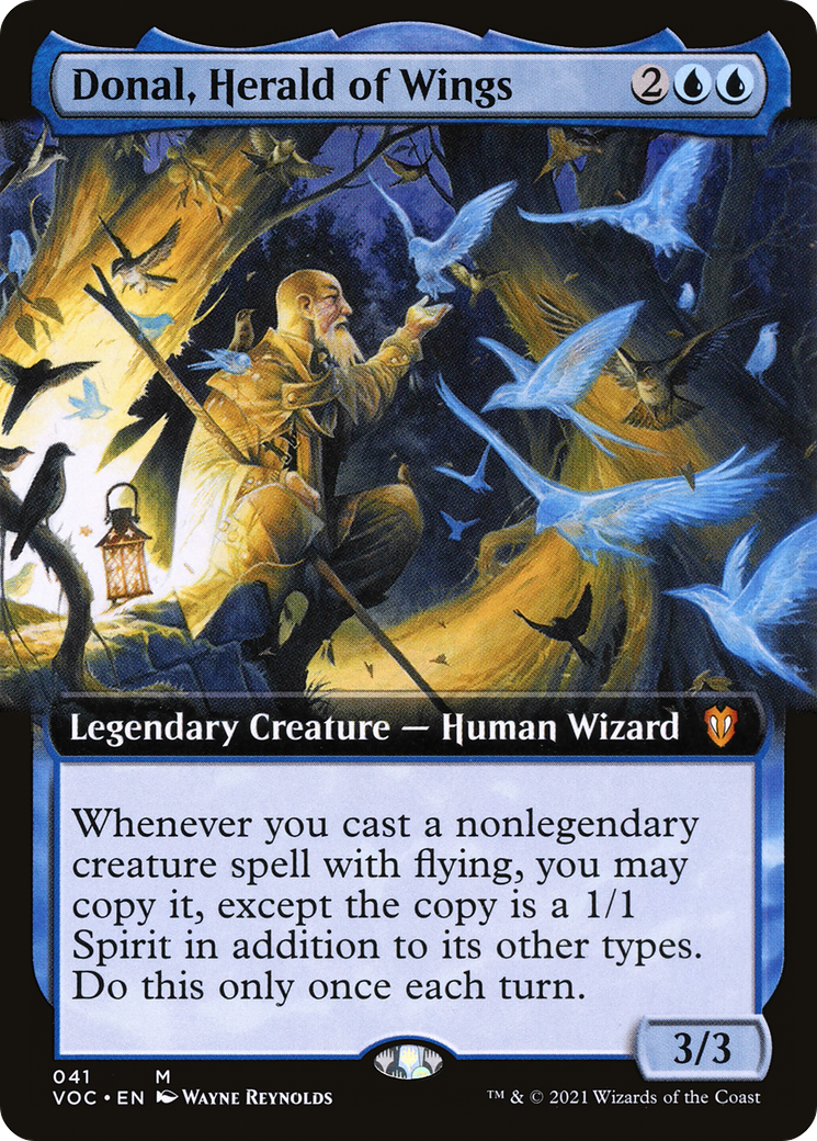 Donal, Herald of Wings (Extended Art) [Innistrad: Crimson Vow Commander]-1