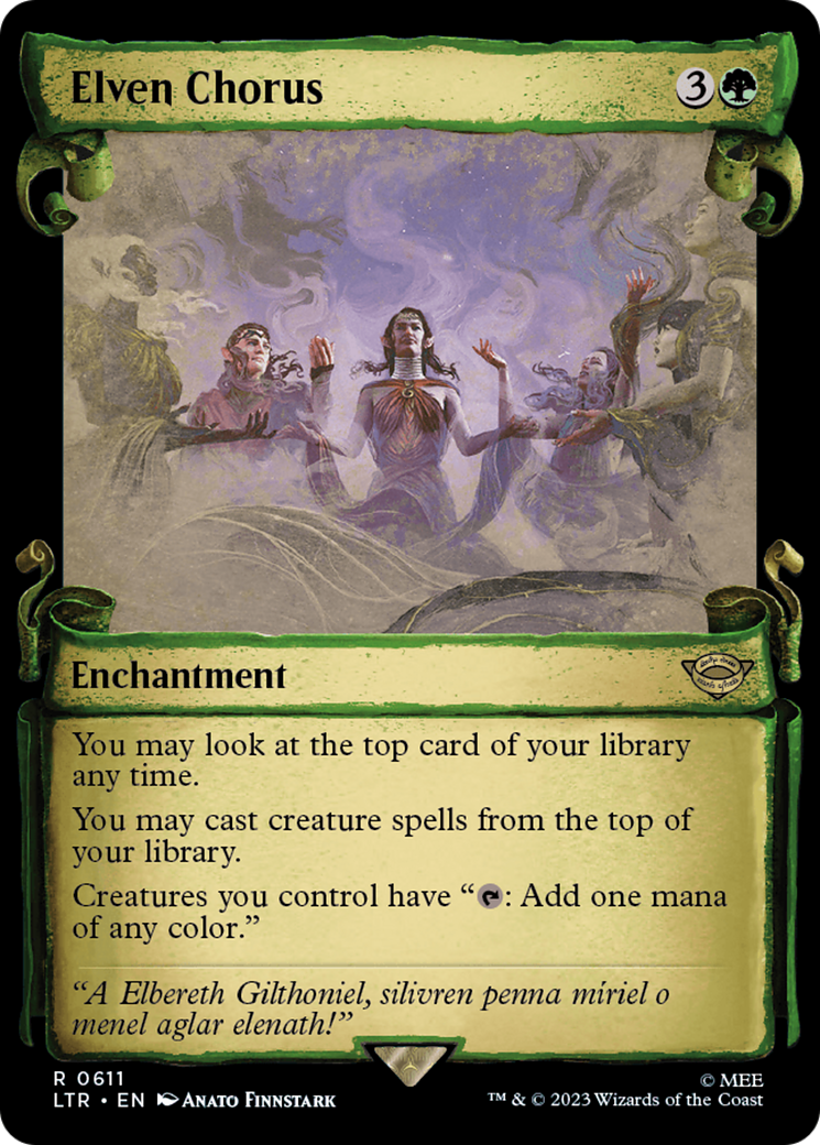 Elven Chorus [The Lord of the Rings: Tales of Middle-Earth Showcase Scrolls]-1