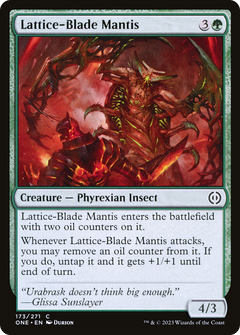 Lattice-Blade Mantis [Phyrexia: All Will Be One]-1