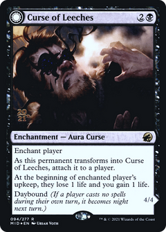 Curse of Leeches // Leeching Lurker [Innistrad: Midnight Hunt Prerelease Promos]-3