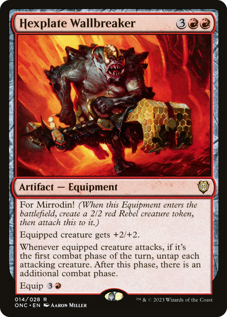 Hexplate Wallbreaker [Phyrexia: All Will Be One Commander]-1