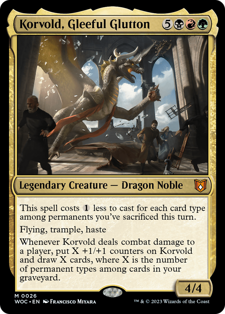 Korvold, Gleeful Glutton [Wilds of Eldraine Commander]-1