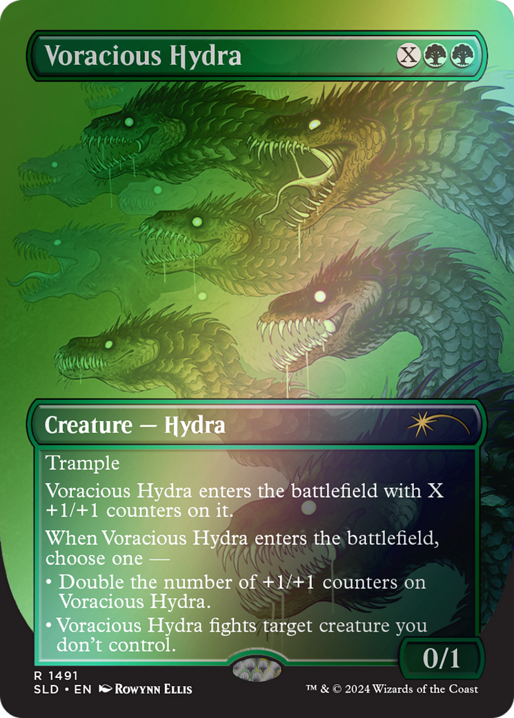 Voracious Hydra (Rainbow Foil) (SLD-1491★) - Secret Lair Drop (Borderless) Foil-1