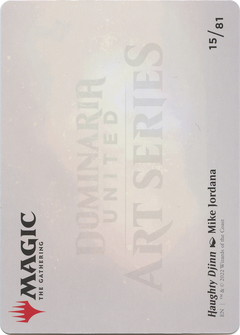 Haughty Djinn // Haughty Djinn (ADMU-015) - Dominaria United Art Series (Borderless) Foil-2