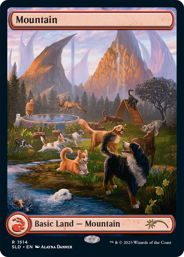 Mountain (1514) [Secret Lair Commander Deck: Raining Cats and Dogs]-1