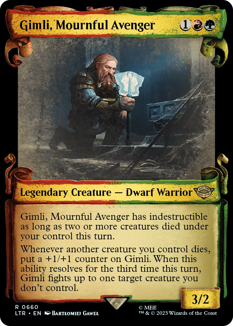 Gimli, Mournful Avenger [The Lord of the Rings: Tales of Middle-Earth Showcase Scrolls]-1