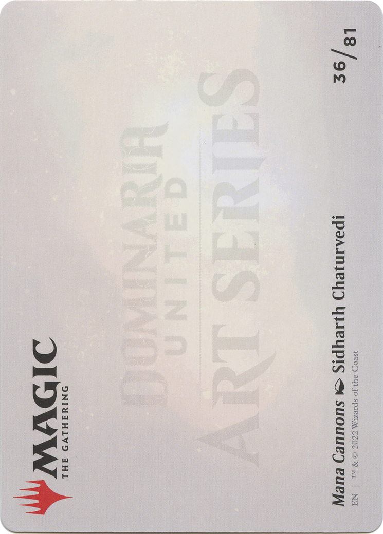 Mana Cannons // Mana Cannons (ADMU-036) - Dominaria United Art Series (Borderless) Foil-2