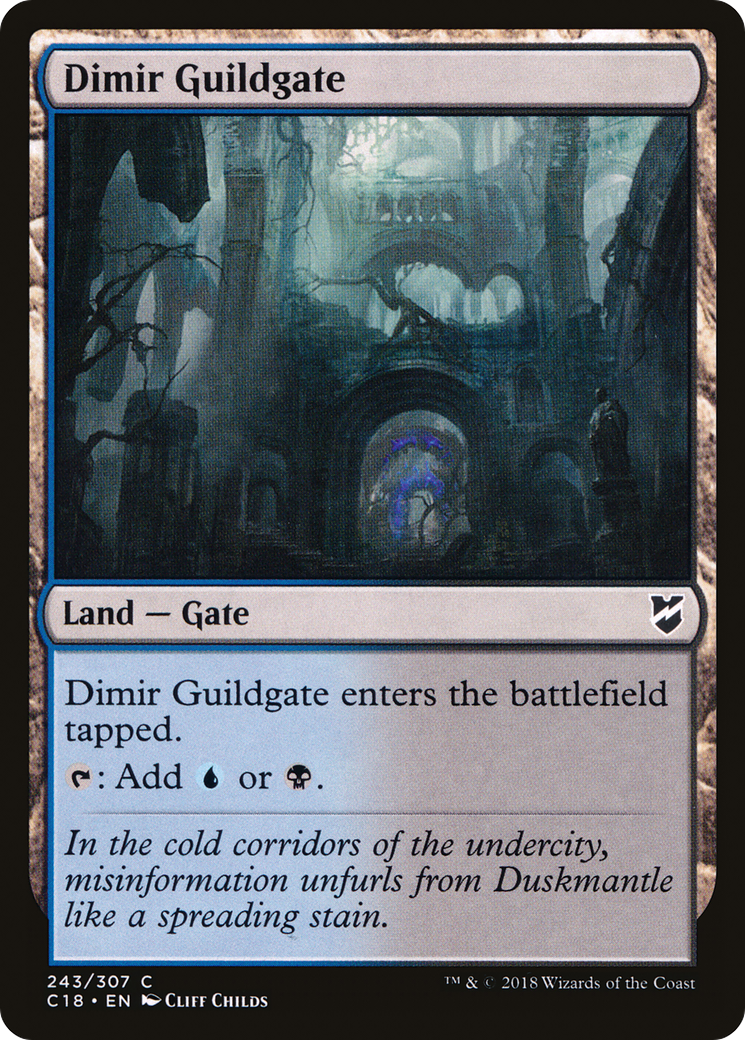 Dimir Guildgate [Commander 2018]-1