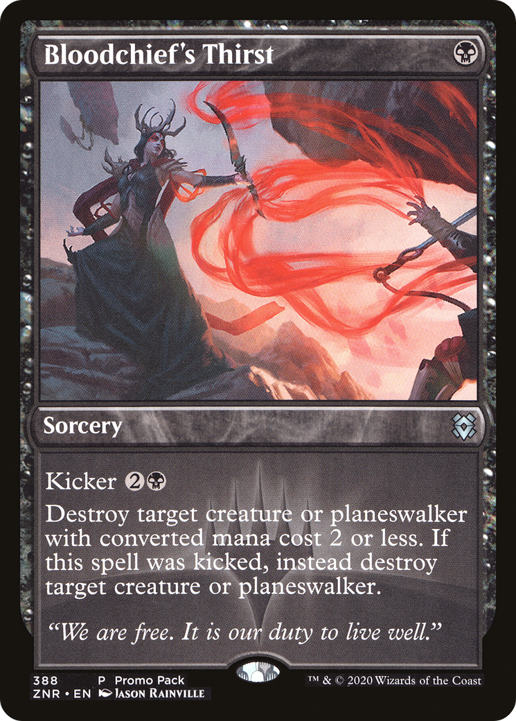 Bloodchief's Thirst (Promo Pack) [Zendikar Rising Promos]-1