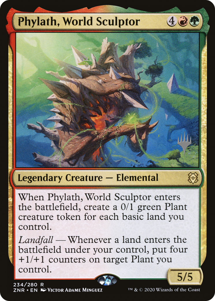 Phylath, World Sculptor (Promo Pack) [Zendikar Rising Promos]-1