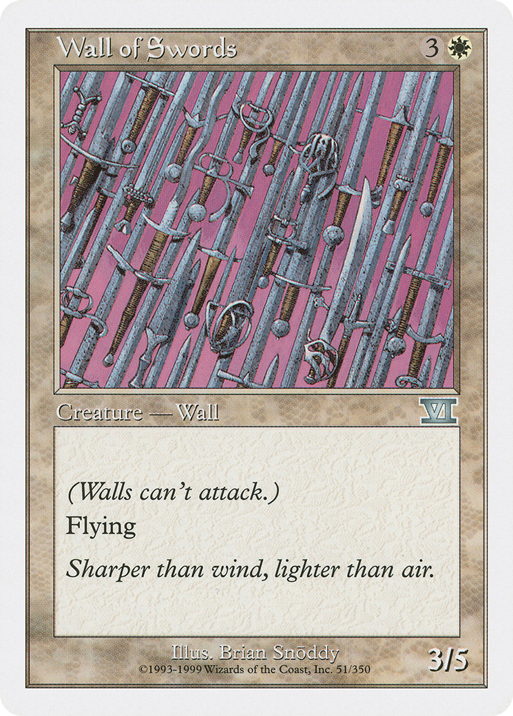 Wall of Swords (6ED-051) - Classic Sixth Edition-1