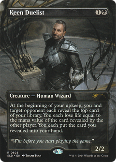Keen Duelist (SLD-828) - Secret Lair Drop (Borderless)-1