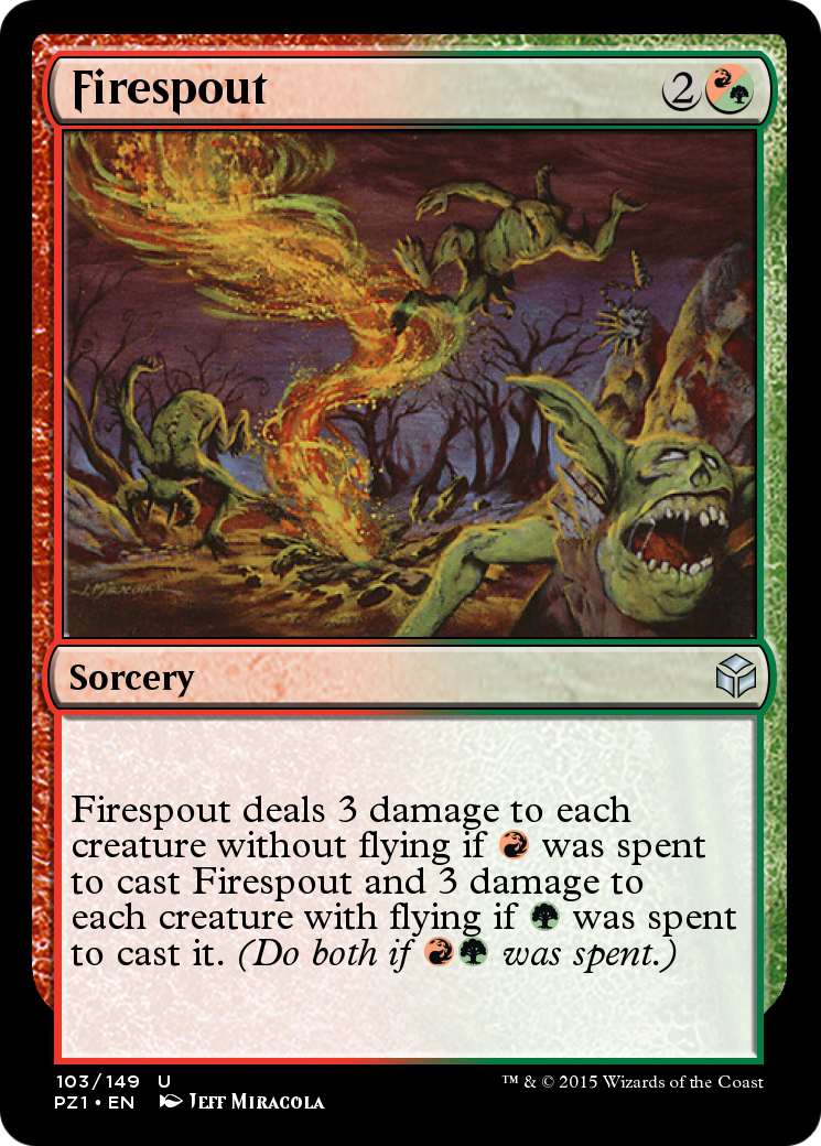 Firespout (PZ1-103) - Legendary Cube Prize Pack Foil-1