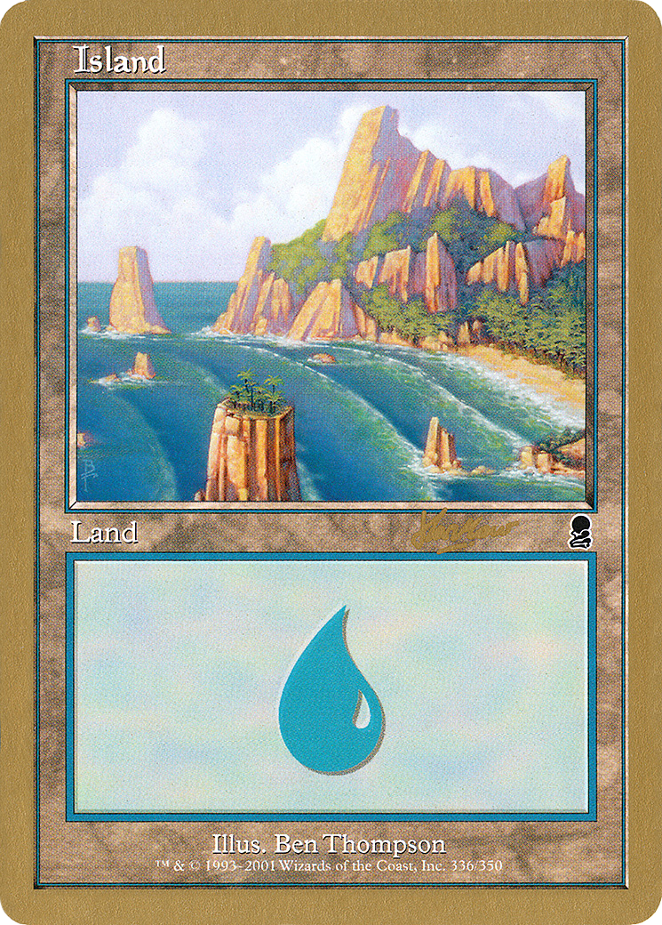 Island (336) - 2002 Sim Han How (ODY) (WCD-336) - World Championship Decks 2002-1
