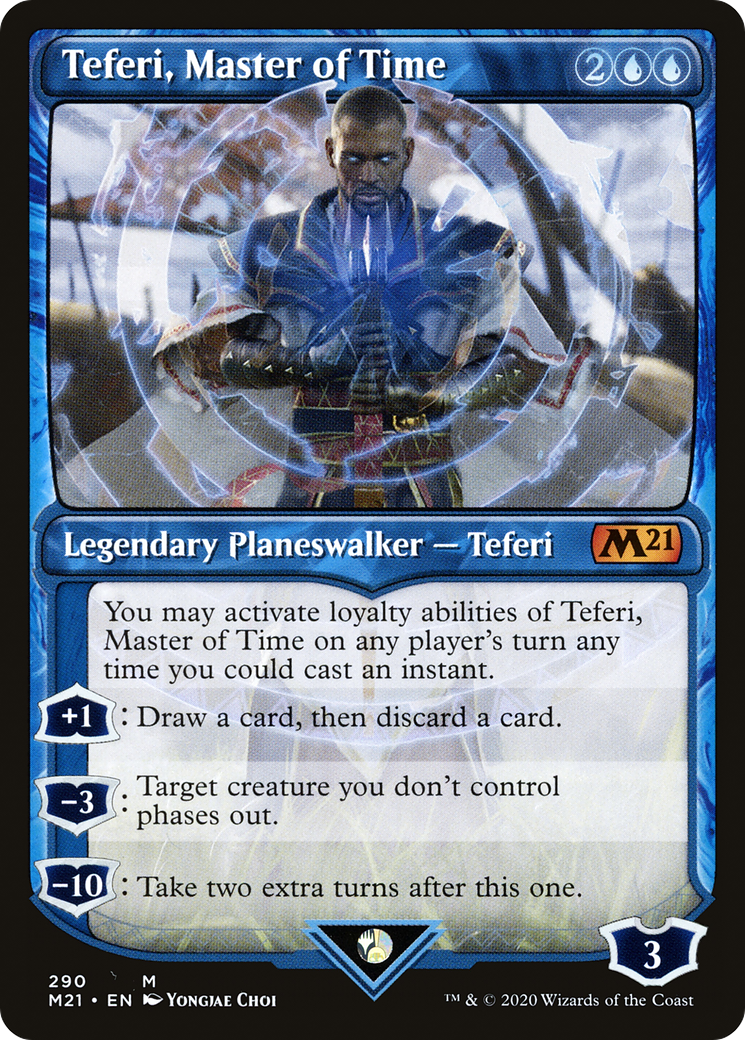 Teferi, Master of Time (Showcase) (290) [Core Set 2021]-1