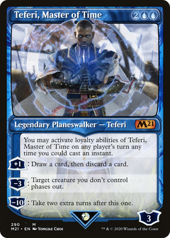 Teferi, Master of Time (Showcase) (290) [Core Set 2021]-1