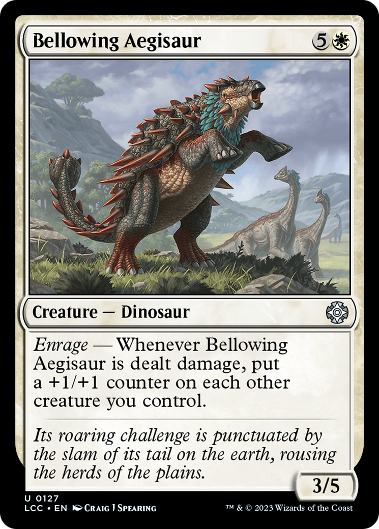 Bellowing Aegisaur [The Lost Caverns of Ixalan Commander]-1