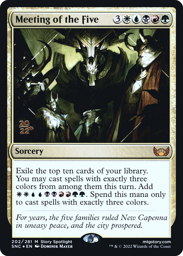 Meeting of the Five [Streets of New Capenna Prerelease Promos]-1