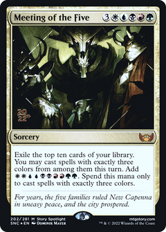 Meeting of the Five [Streets of New Capenna Prerelease Promos]-1