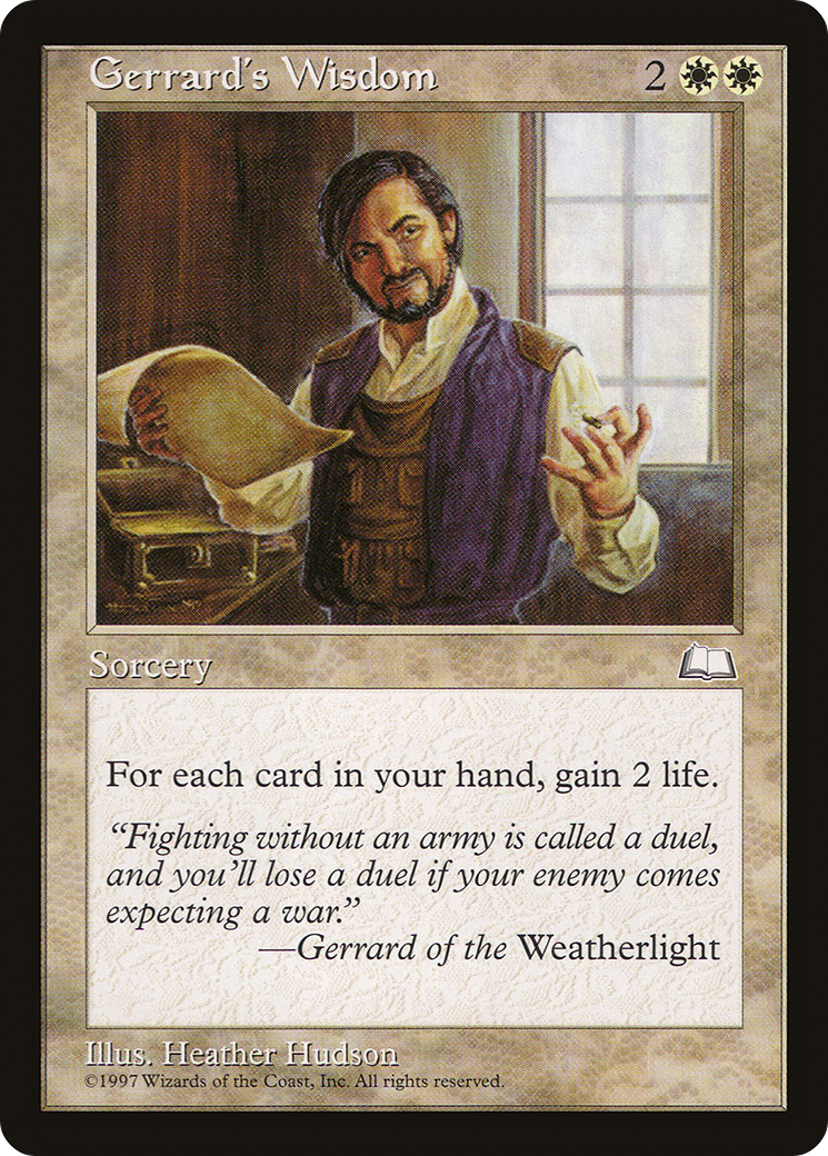Gerrard's Wisdom [Weatherlight]-1