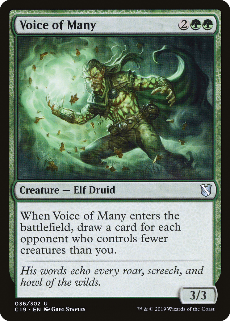 Voice of Many (C19-036) - Commander 2019-1
