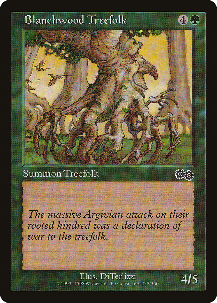 Blanchwood Treefolk [Urza's Saga]-1