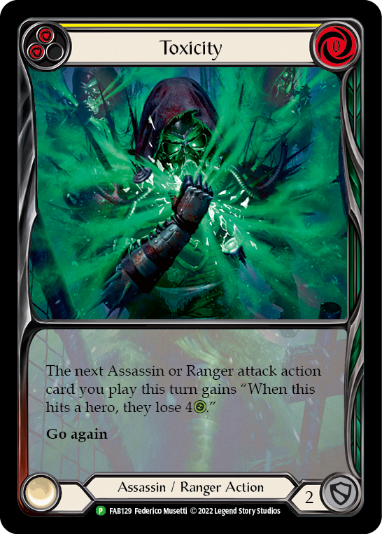 Toxicity (Yellow) [FAB129] (Promo)  Rainbow Foil-1