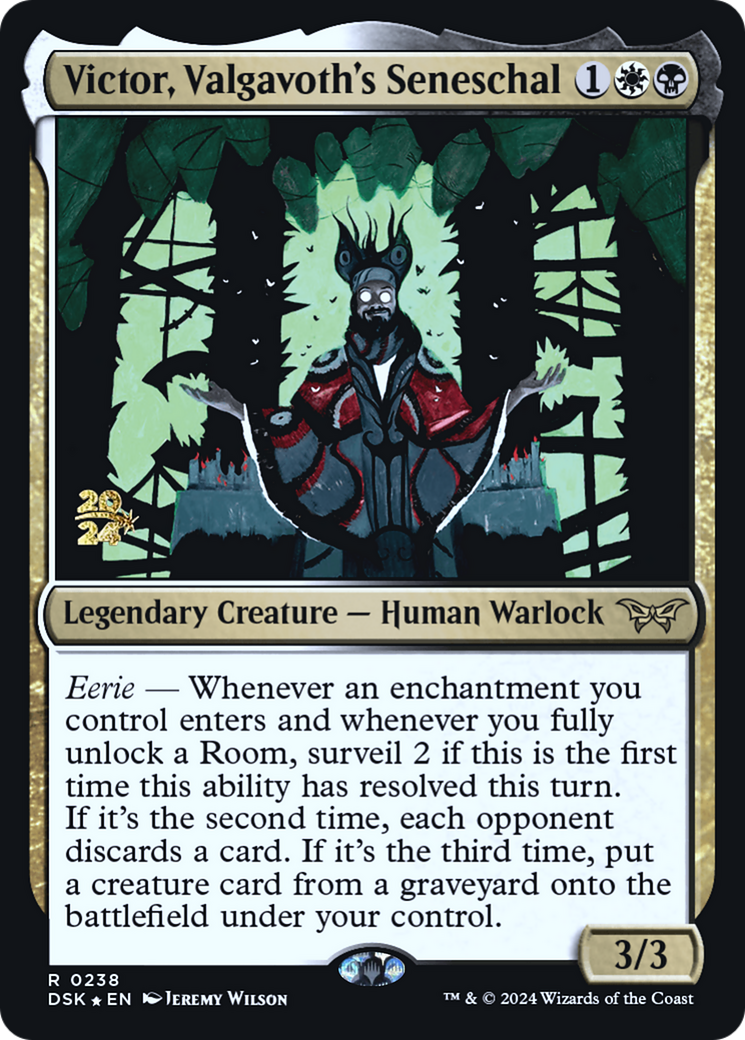 Victor, Valgavoth's Seneschal (PRE-238) - Duskmourn: House of Horror Promos Foil-1