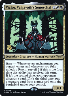 Victor, Valgavoth's Seneschal (PRE-238) - Duskmourn: House of Horror Promos Foil-1