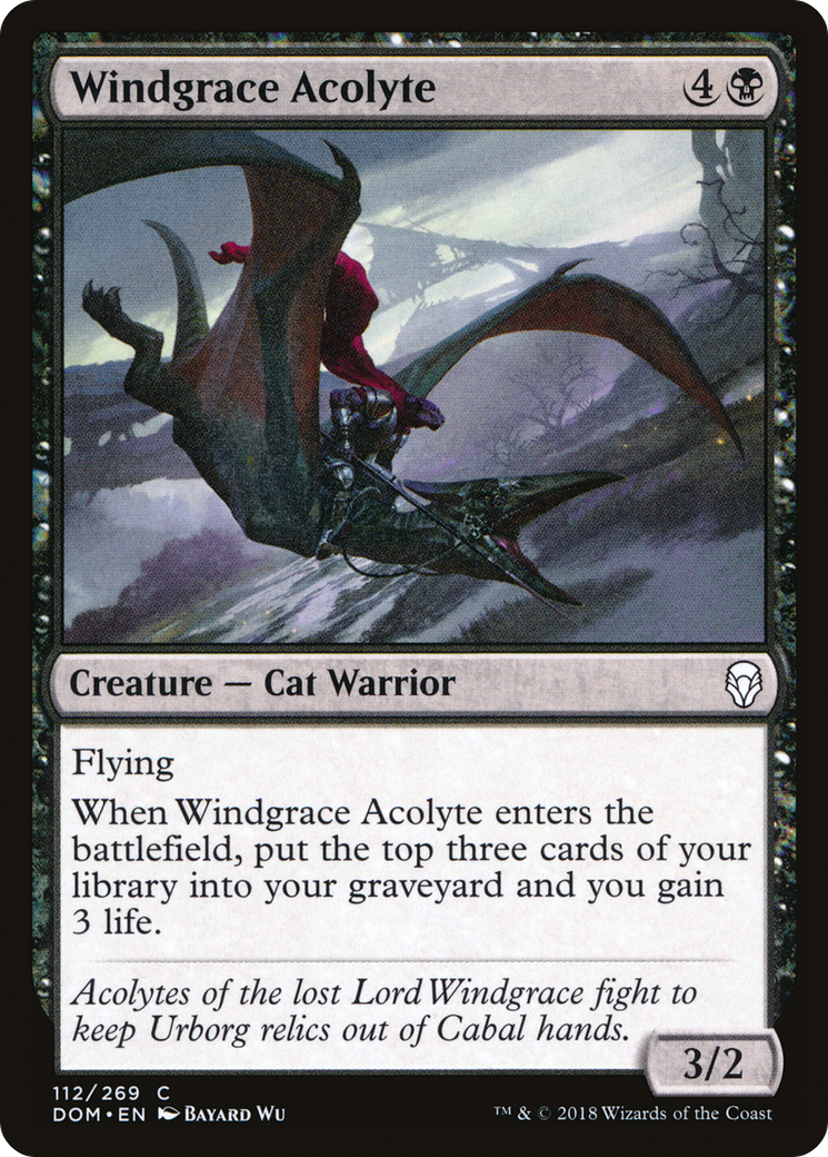 Windgrace Acolyte (DOM-112) - Dominaria Foil-1