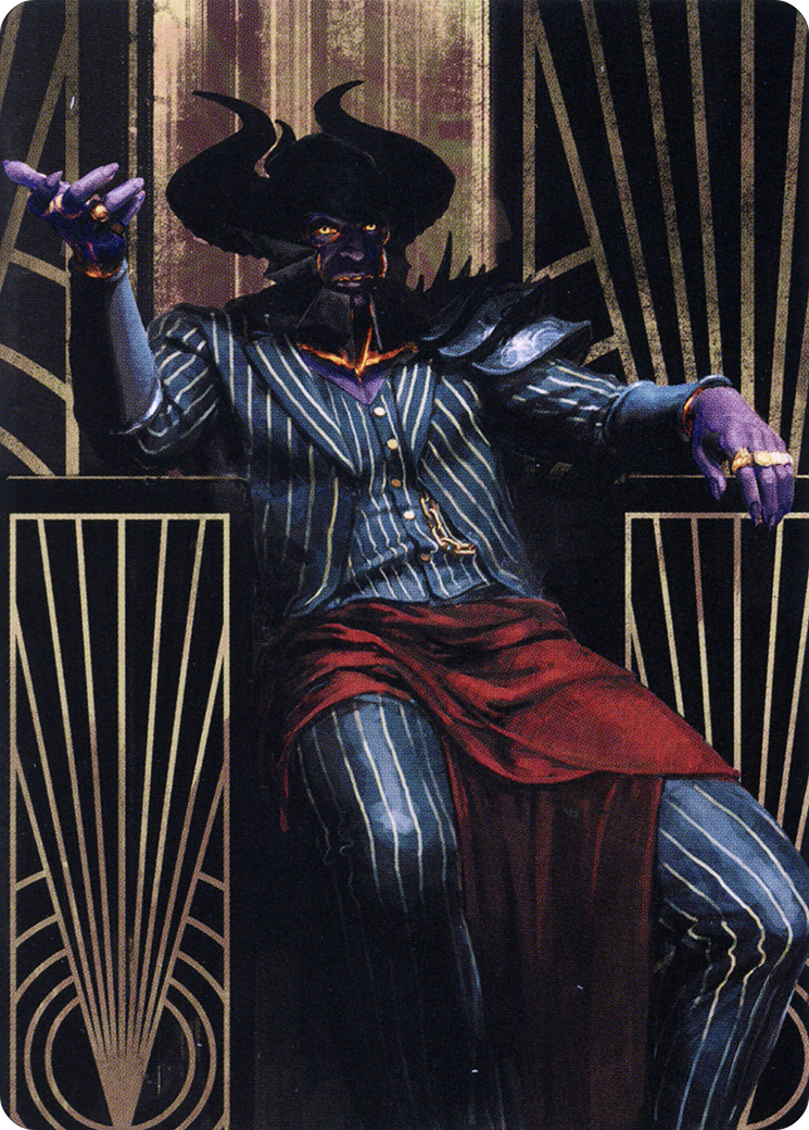Ob Nixilis, the Adversary // Ob Nixilis, the Adversary (ASNC-071) - New Capenna Art Series (Borderless) Foil-3