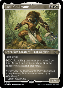 Jazal Goldmane (CMM-463) - Commander Masters Etched Foil-1