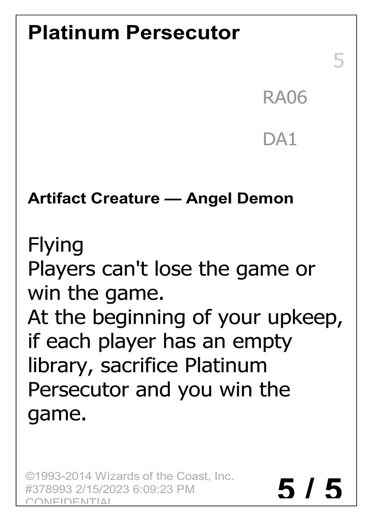 Platinum Persecutor (UNK-RA06A) - Unknown Event-1