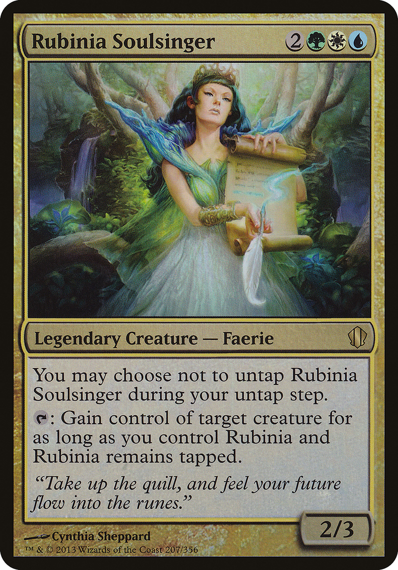 Rubinia Soulsinger (Oversized) [Commander 2013 Oversized]-1