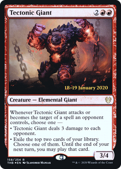 Tectonic Giant [Theros Beyond Death Prerelease Promos]-1