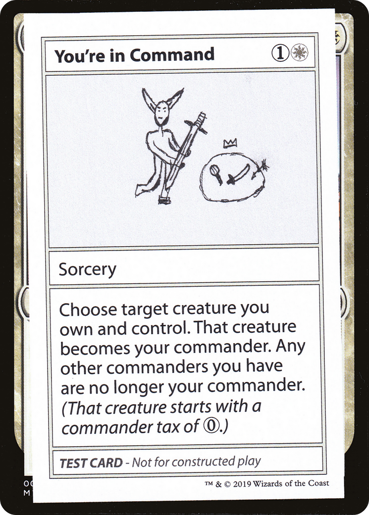 You're In Command (No PW Symbol) (CMB1-) - Mystery Booster Playtest Cards 2021-1