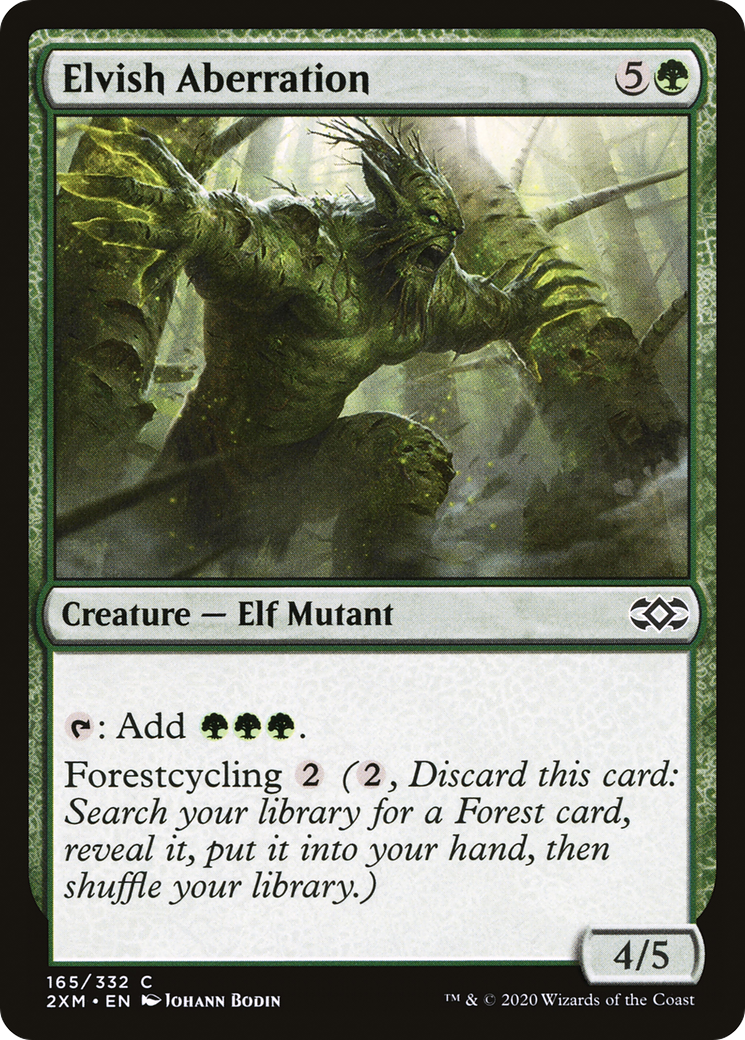 Elvish Aberration [Double Masters]-1