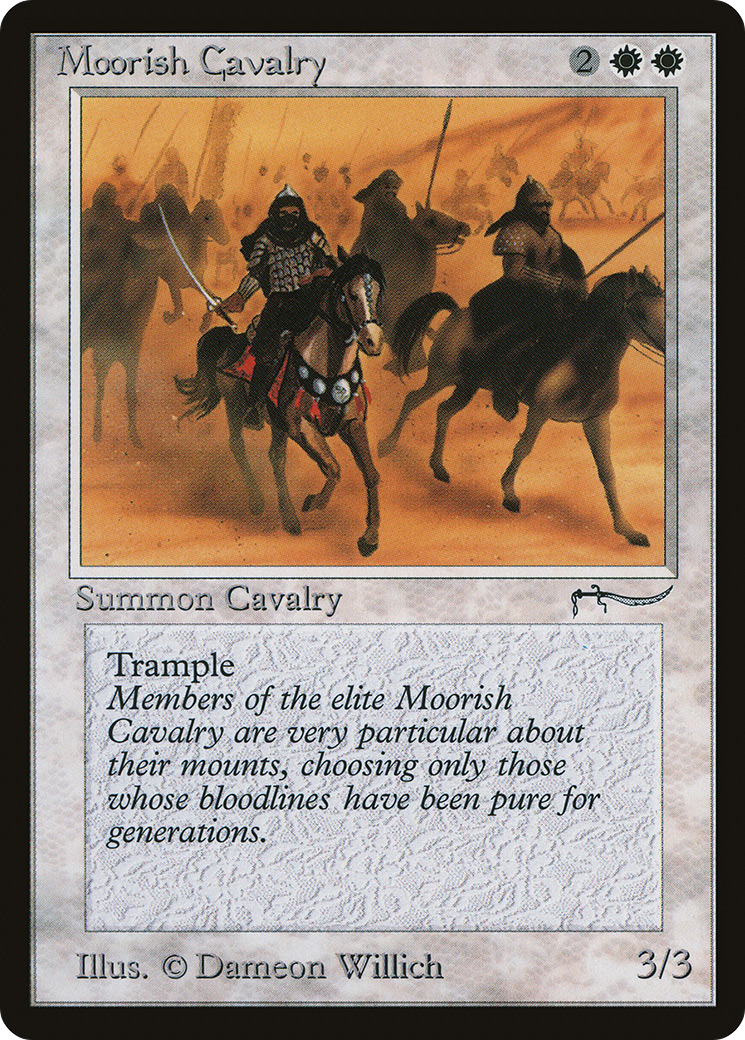 Moorish Cavalry (Dark Mana Cost) [Arabian Nights]-1